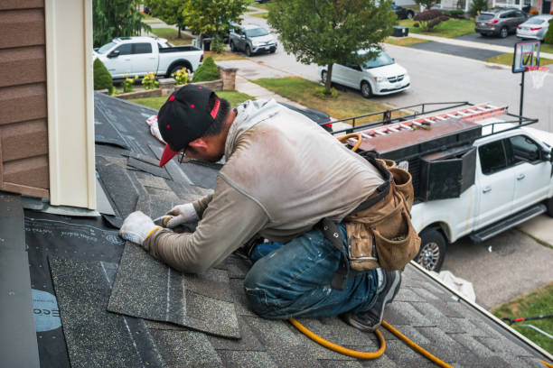 Professional Roof Leak Repair technician working in Harrington, WA
